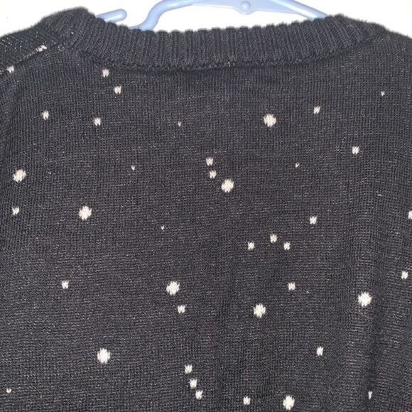 Star Wars Boys Darth Vader Graphic Knit Sweater Black White Size S Cotton Blend - Picture 6 of 8